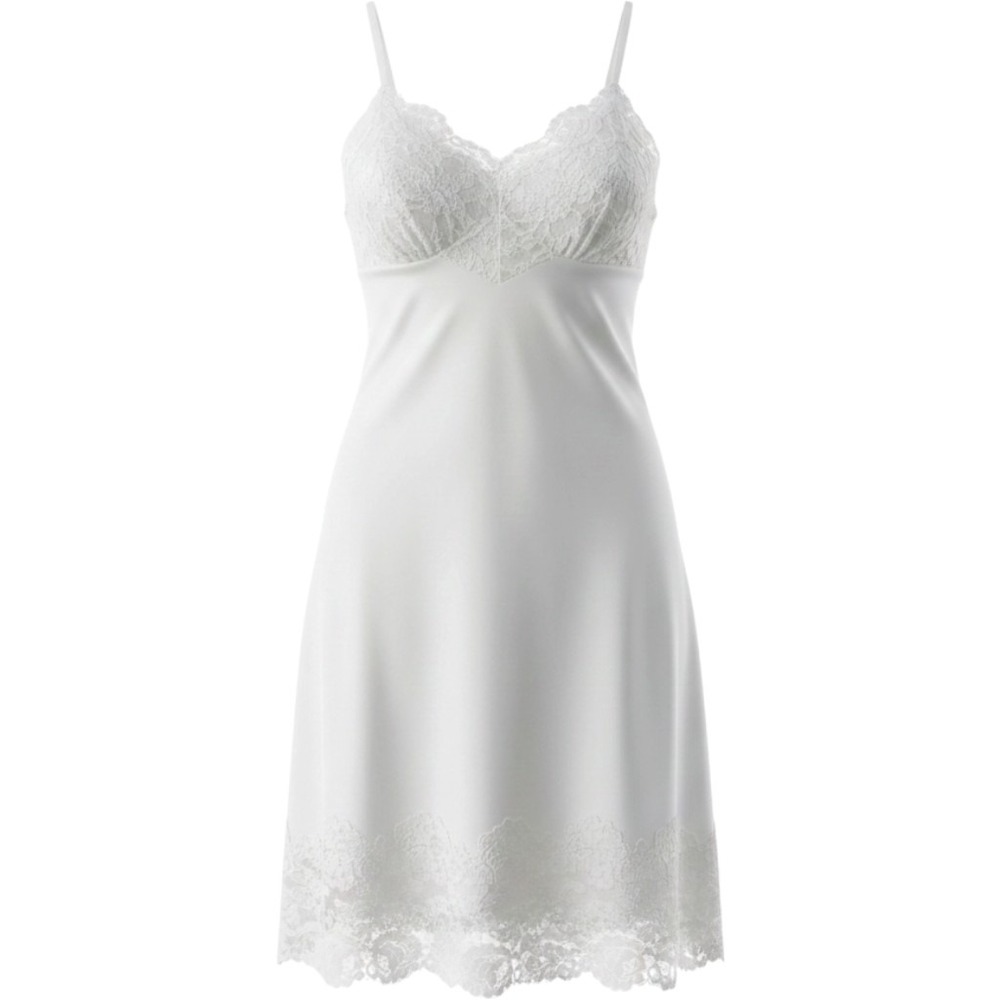 Vintage Vanity Fair Full Slip White Lace Trim Made USA M Bridal Lingerie